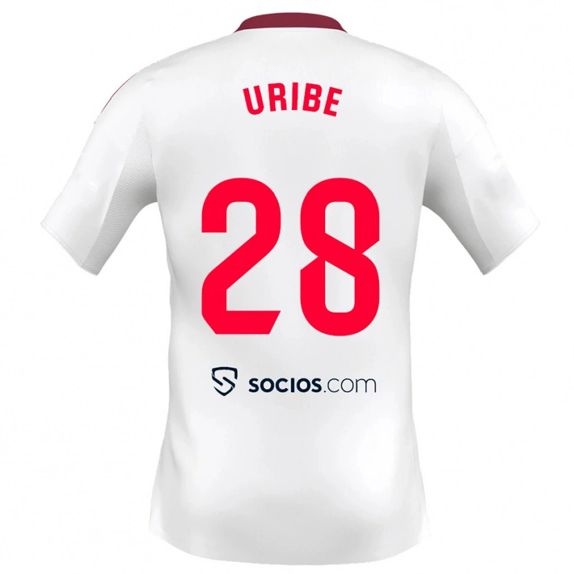 Danxen Herren Raúl Uribe #28 Weiß Rot Heimtrikot Trikot 2025/26 T-Shirt Österreich
