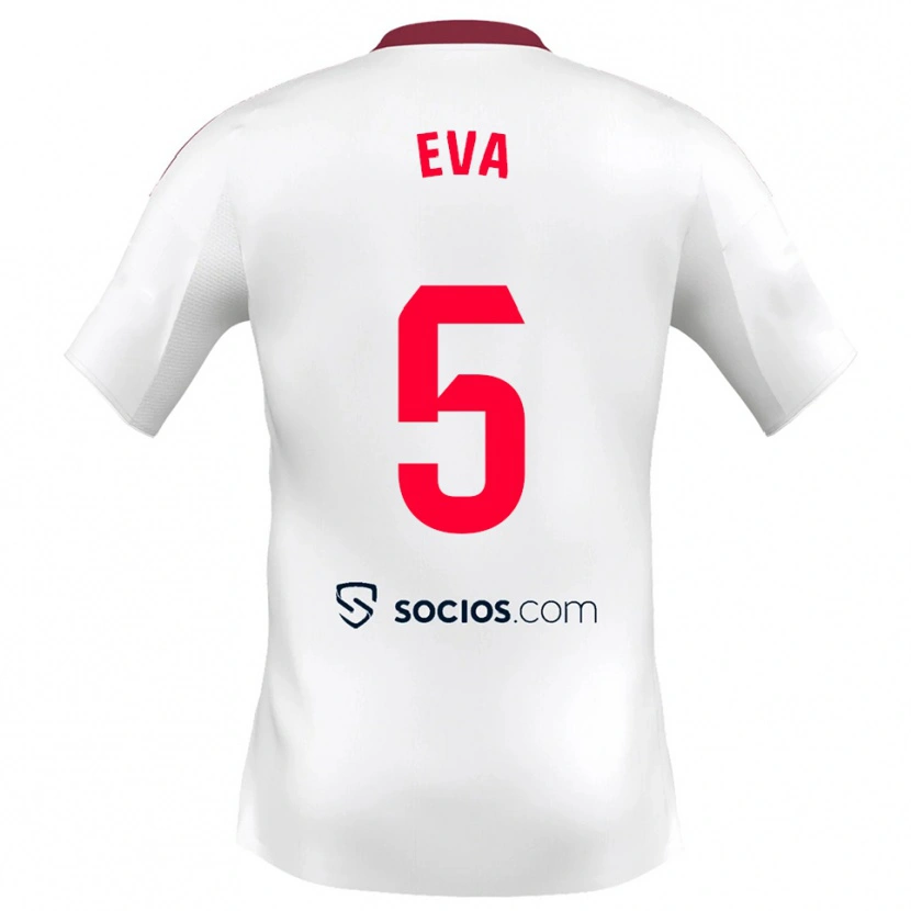 Danxen Herren Eva Llamas Hernández #5 Weiß Rot Heimtrikot Trikot 2025/26 T-Shirt Österreich