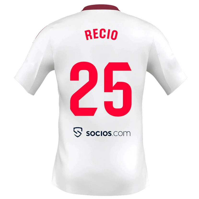 Danxen Herren Sergio Recio #25 Weiß Rot Heimtrikot Trikot 2025/26 T-Shirt Österreich