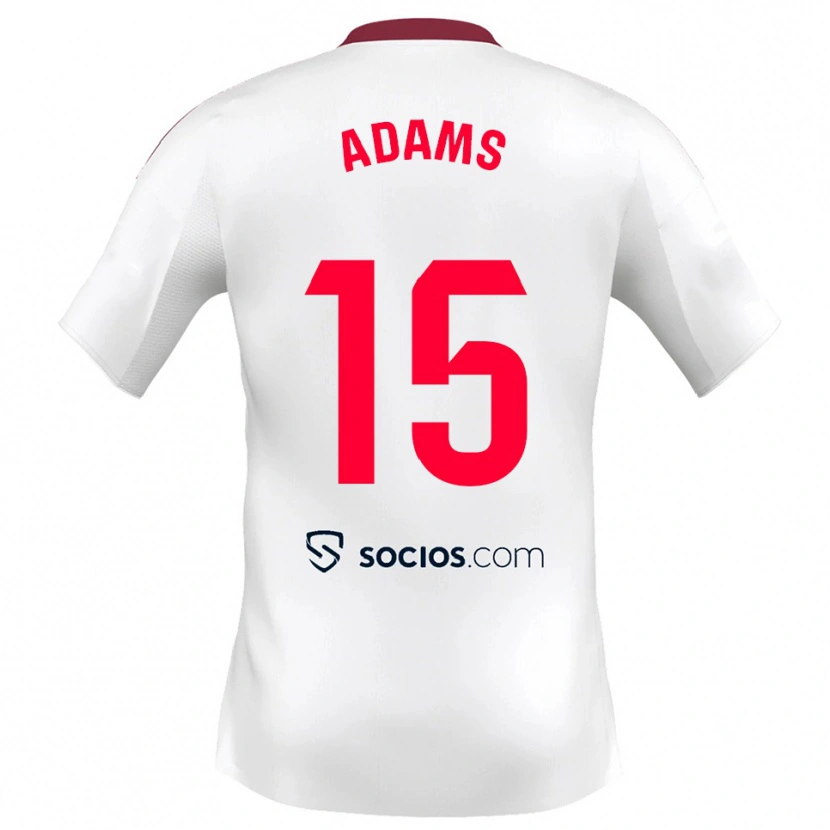 Danxen Herren Akor Adams #15 Weiß Rot Heimtrikot Trikot 2025/26 T-Shirt Österreich