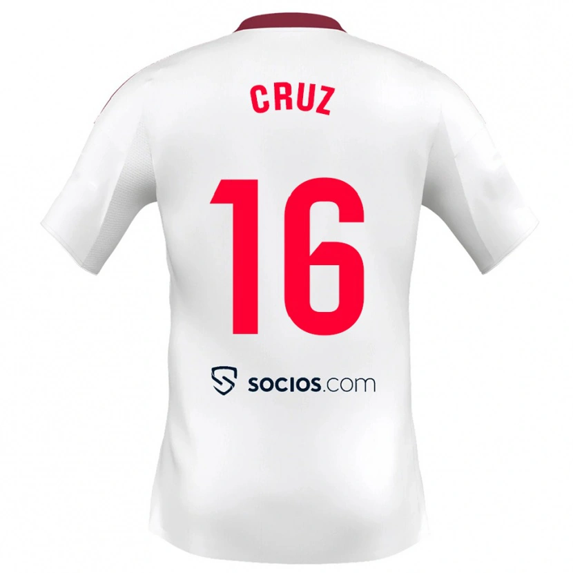 Danxen Herren Jesús Cruz #16 Weiß Rot Heimtrikot Trikot 2025/26 T-Shirt Österreich
