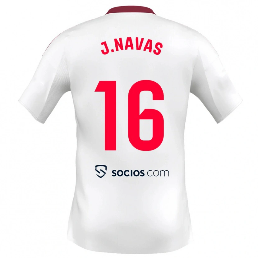 Danxen Herren Jesus Navas #16 Weiß Rot Heimtrikot Trikot 2025/26 T-Shirt Österreich
