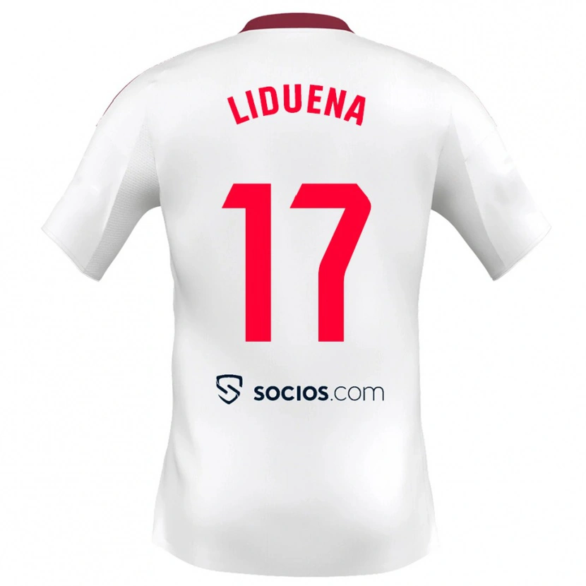 Danxen Herren Daniel Lidueña #17 Weiß Rot Heimtrikot Trikot 2025/26 T-Shirt Österreich
