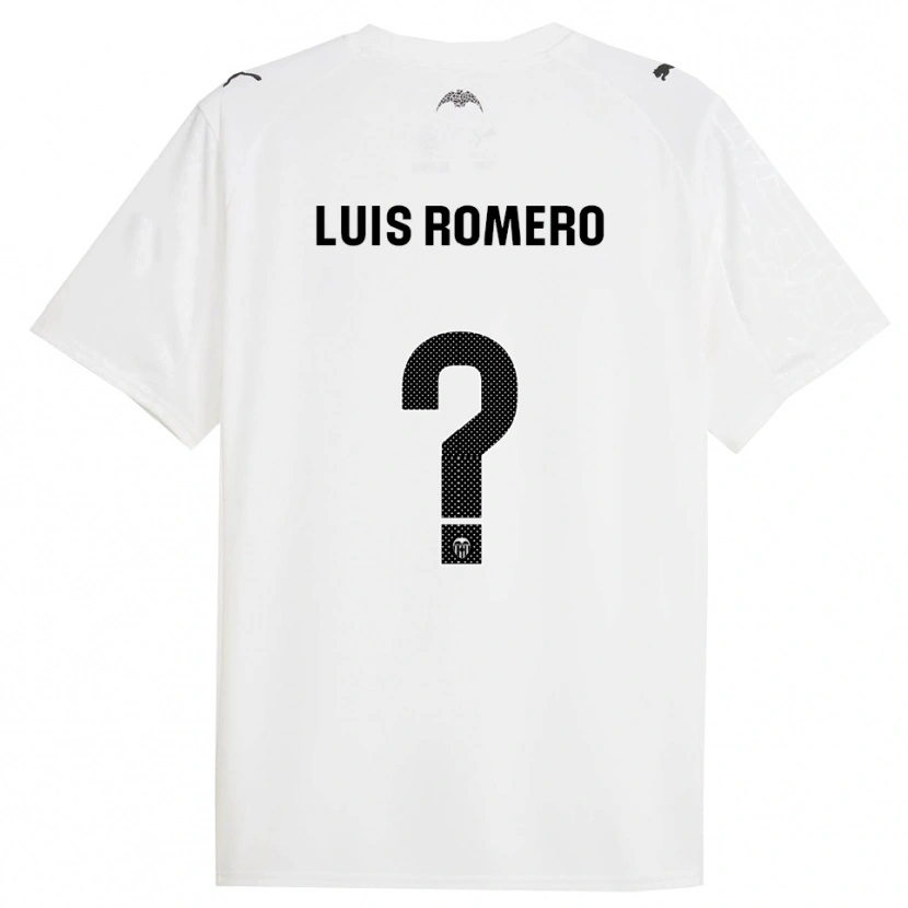 Danxen Herren Luis Romero #0 Weiß Schwarz Heimtrikot Trikot 2025/26 T-Shirt Österreich