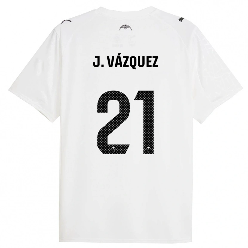 Danxen Herren Jesús Vázquez #21 Weiß Schwarz Heimtrikot Trikot 2025/26 T-Shirt Österreich