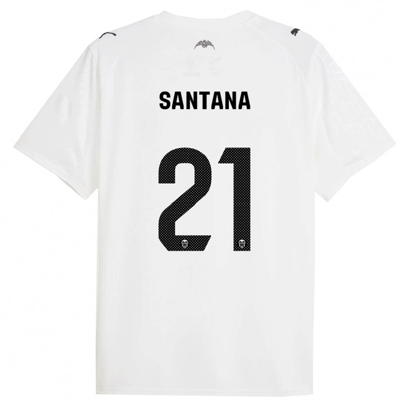Danxen Herren Ismael Santana #21 Weiß Schwarz Heimtrikot Trikot 2025/26 T-Shirt Österreich