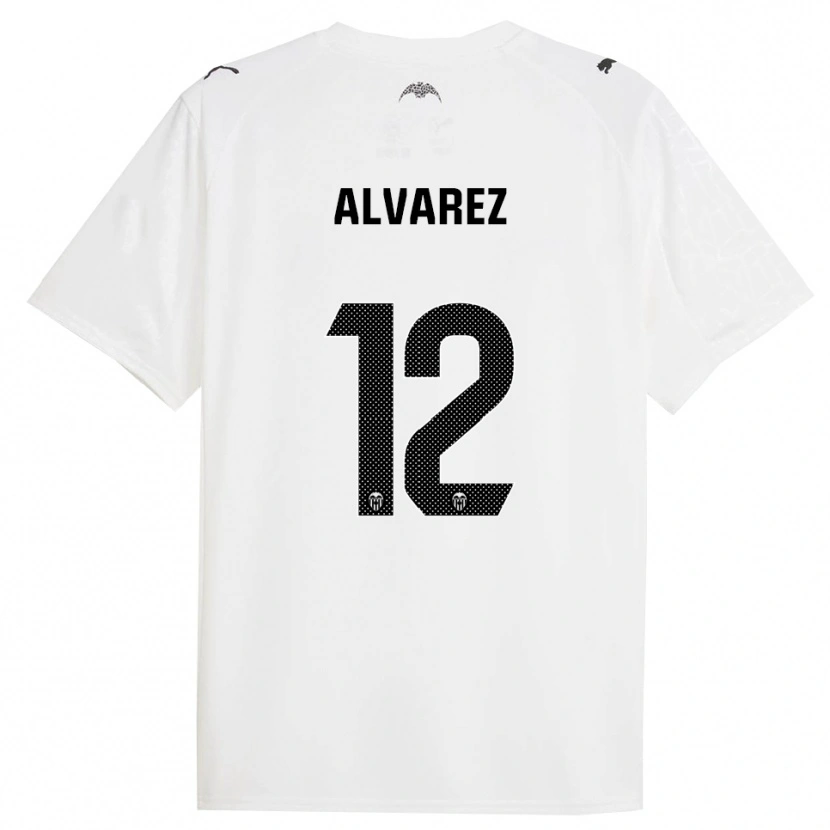 Danxen Herren Sofia Alvarez #12 Weiß Schwarz Heimtrikot Trikot 2025/26 T-Shirt Österreich