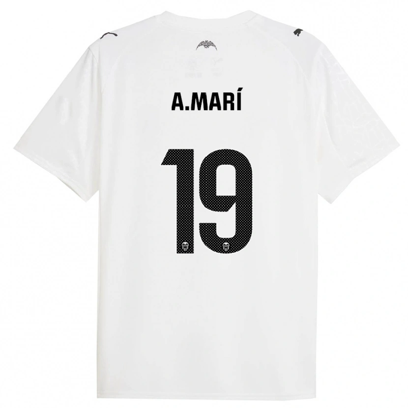 Danxen Herren Alberto Marí #19 Weiß Schwarz Heimtrikot Trikot 2025/26 T-Shirt Österreich