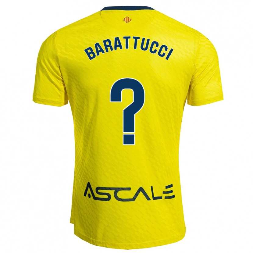 Danxen Herren Nico Barattucci #0 Gelb Marine Heimtrikot Trikot 2025/26 T-Shirt Österreich