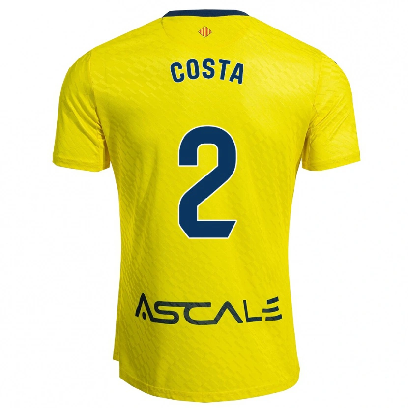 Danxen Herren Logan Costa #2 Gelb Marine Heimtrikot Trikot 2025/26 T-Shirt Österreich