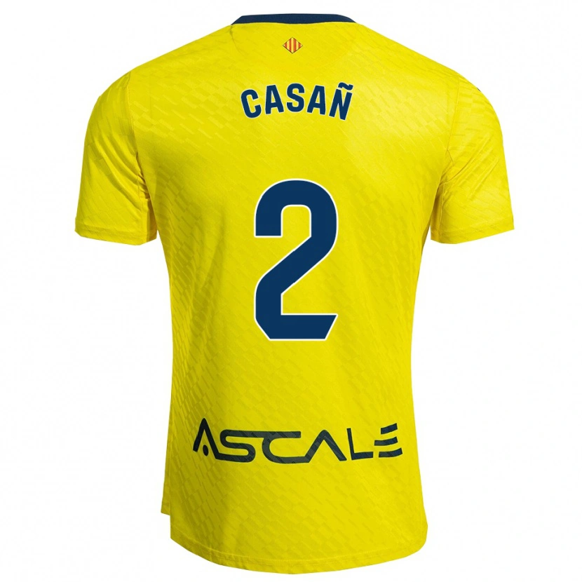 Danxen Herren Jorge Casañ #2 Gelb Marine Heimtrikot Trikot 2025/26 T-Shirt Österreich
