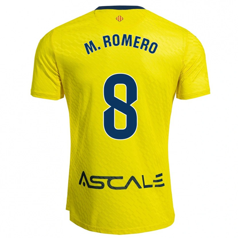Danxen Herren María Romero Catalan #8 Gelb Marine Heimtrikot Trikot 2025/26 T-Shirt Österreich