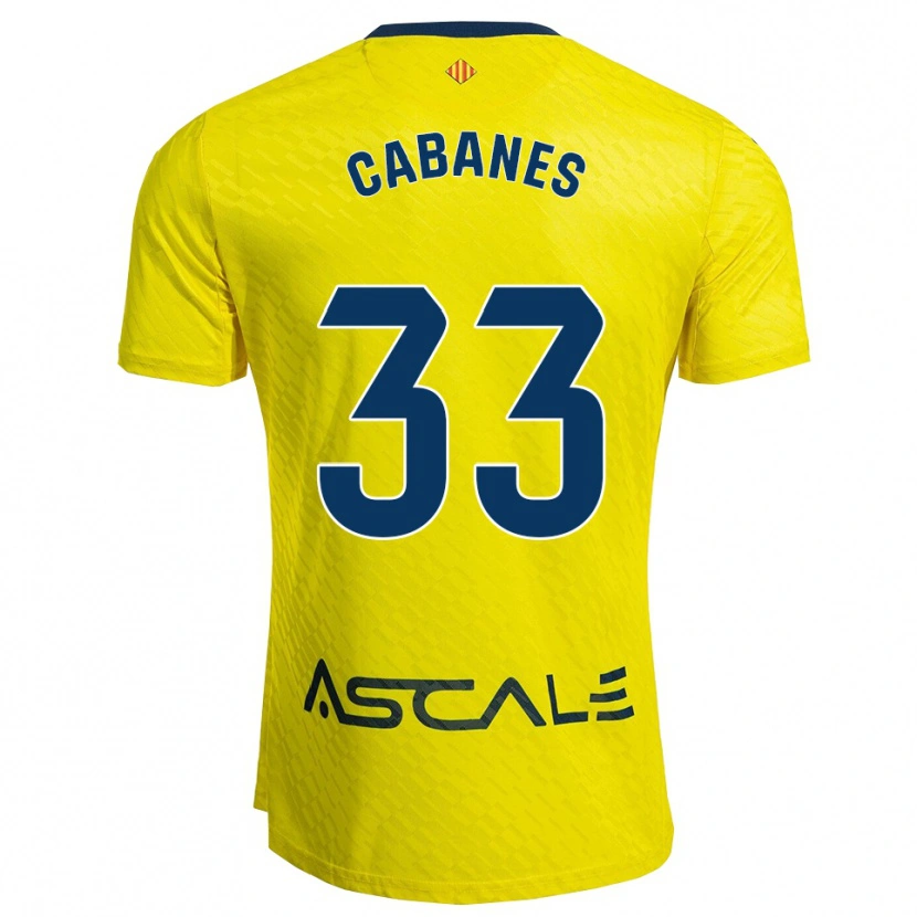Danxen Herren Pau Cabanes #33 Gelb Marine Heimtrikot Trikot 2025/26 T-Shirt Österreich