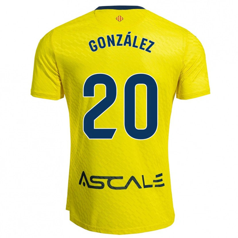 Danxen Herren Marcos González #20 Gelb Marine Heimtrikot Trikot 2025/26 T-Shirt Österreich