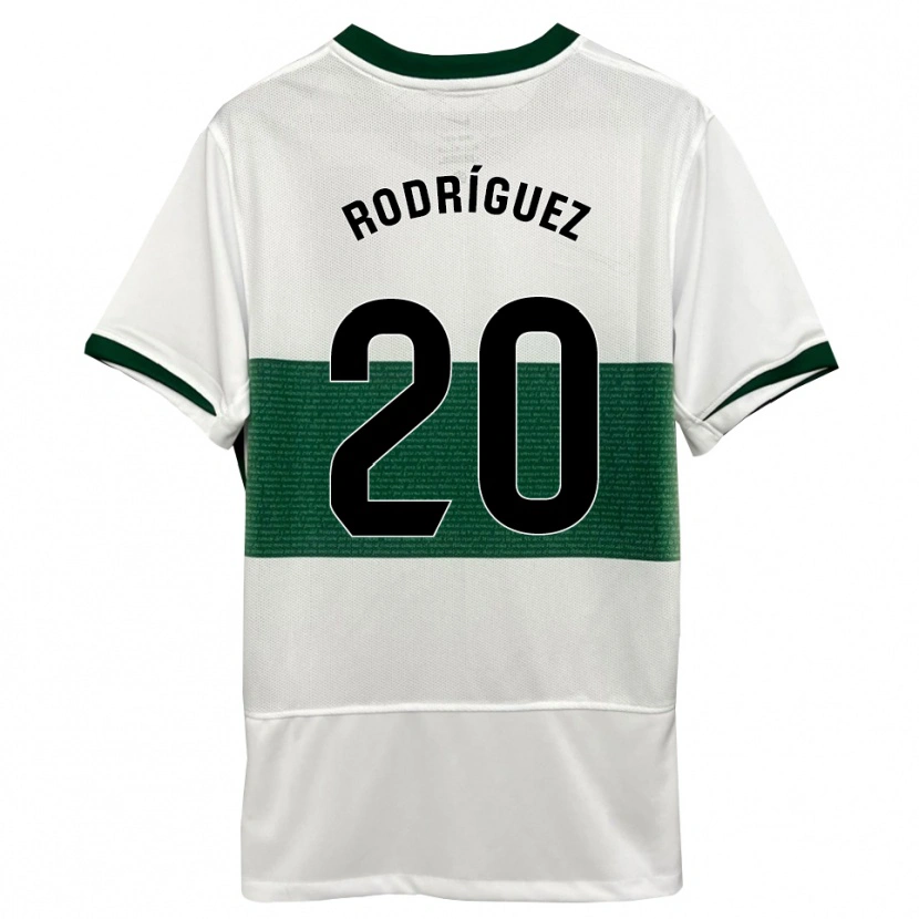 Danxen Herren David Rodríguez #20 Weiß Grün Heimtrikot Trikot 2025/26 T-Shirt Österreich