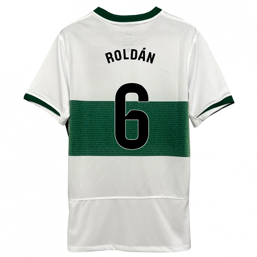 Danxen Herren Luis Roldán #6 Weiß Grün Heimtrikot Trikot 2025/26 T-Shirt Österreich