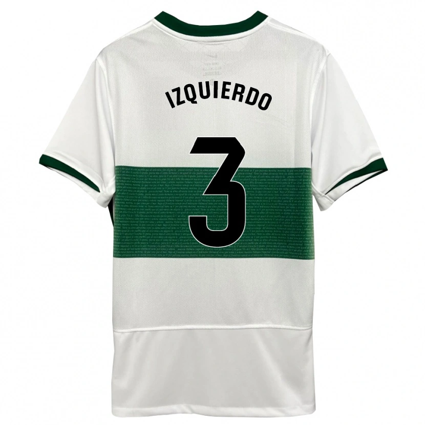 Danxen Herren Jairo Izquierdo #3 Weiß Grün Heimtrikot Trikot 2025/26 T-Shirt Österreich