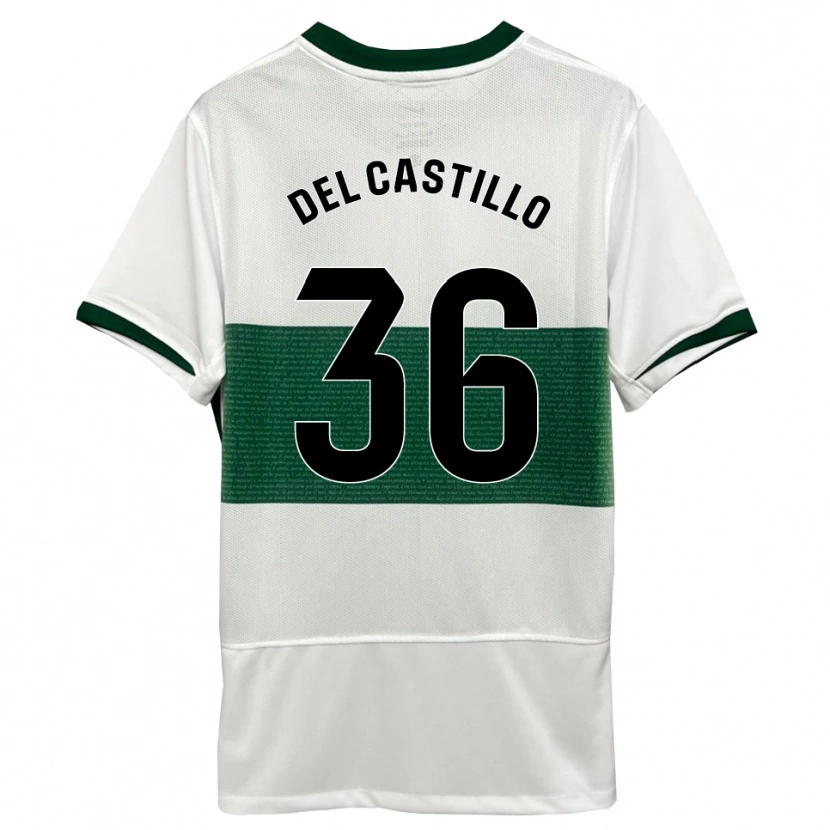 Danxen Herren Gonzalo Del Castillo #36 Weiß Grün Heimtrikot Trikot 2025/26 T-Shirt Österreich