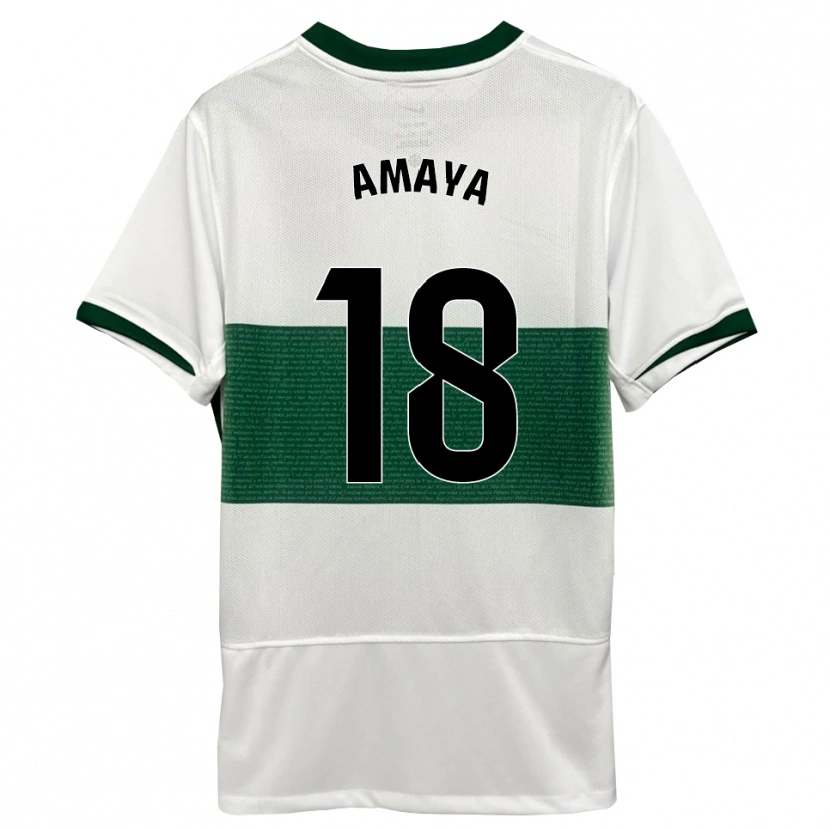 Danxen Herren María Amaya #18 Weiß Grün Heimtrikot Trikot 2025/26 T-Shirt Österreich