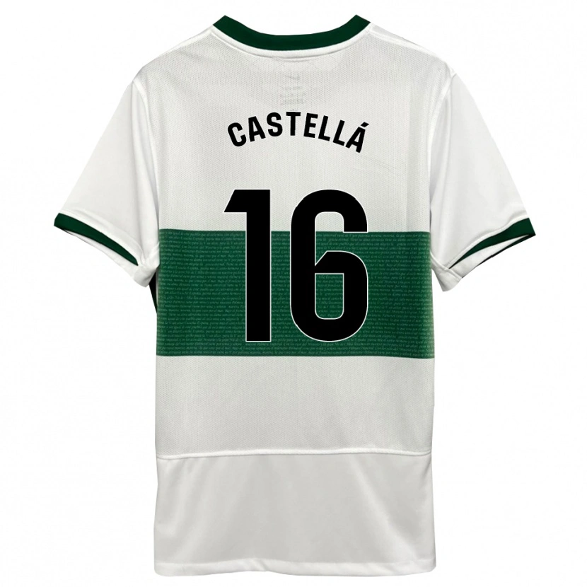 Danxen Herren Didac Castellá #16 Weiß Grün Heimtrikot Trikot 2025/26 T-Shirt Österreich