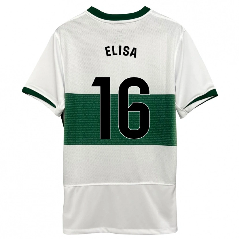Danxen Herren Elisa Tomé #16 Weiß Grün Heimtrikot Trikot 2025/26 T-Shirt Österreich