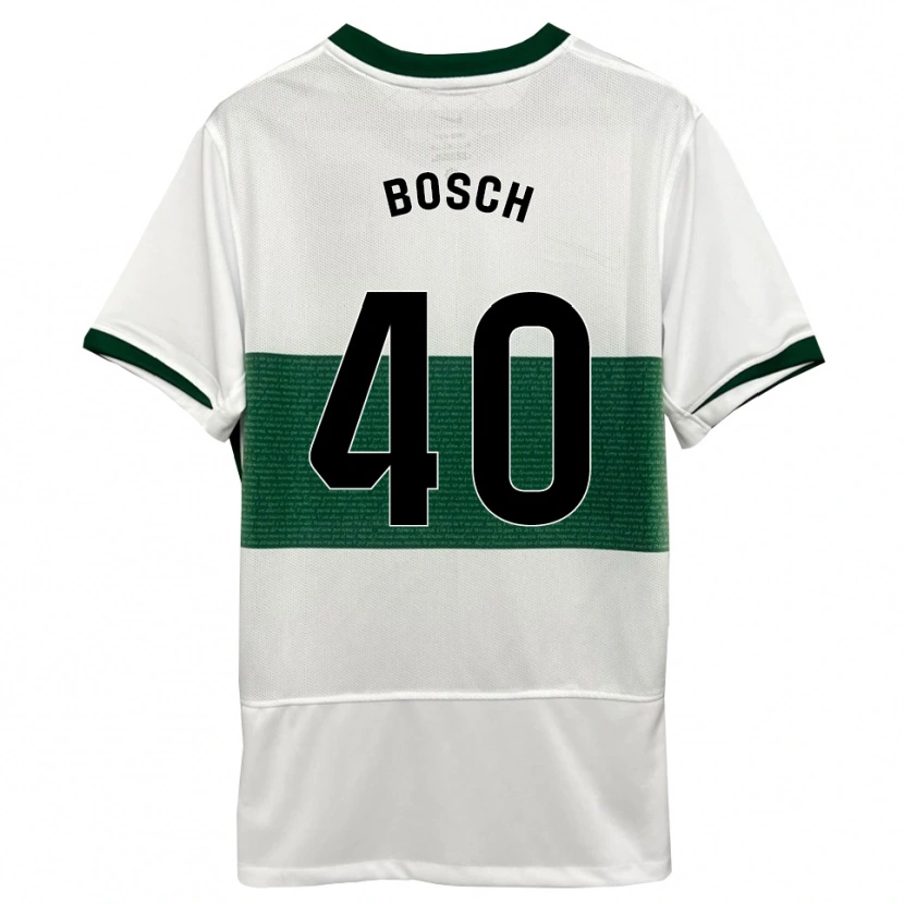 Danxen Herren Owen Bosch #40 Weiß Grün Heimtrikot Trikot 2025/26 T-Shirt Österreich