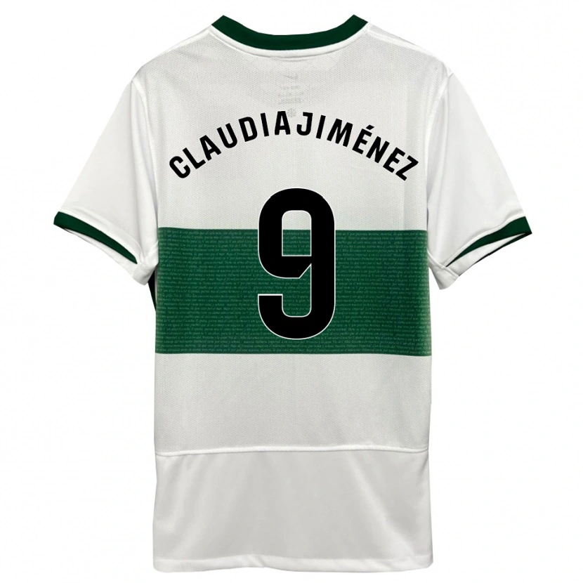 Danxen Herren Claudia Jiménez Gutiérrez #9 Weiß Grün Heimtrikot Trikot 2025/26 T-Shirt Österreich
