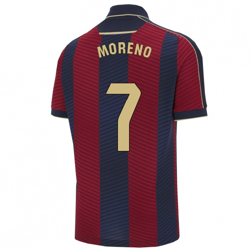 Danxen Herren Álvaro Moreno #7 Rot Marine Heimtrikot Trikot 2025/26 T-Shirt Österreich