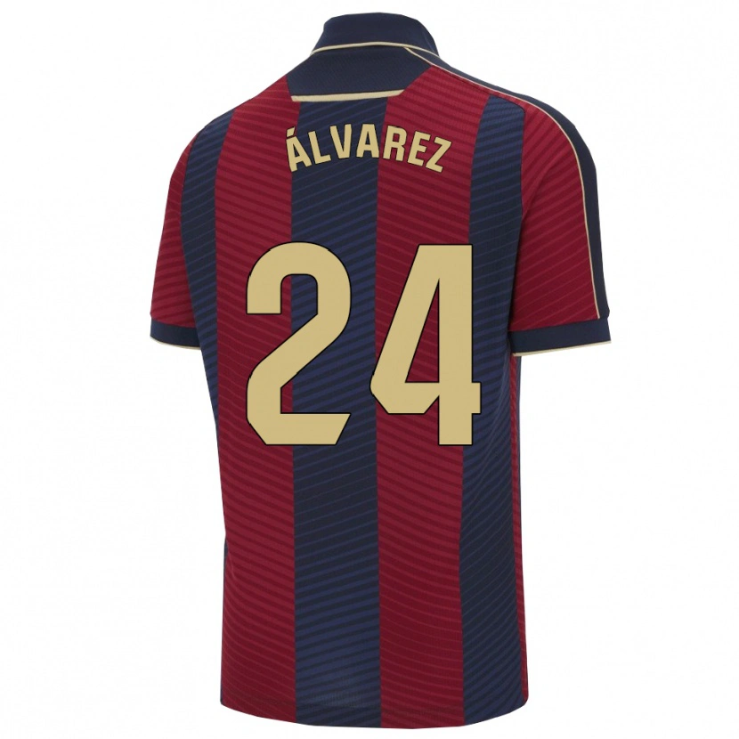 Danxen Herren Carlos Álvarez #24 Rot Marine Heimtrikot Trikot 2025/26 T-Shirt Österreich