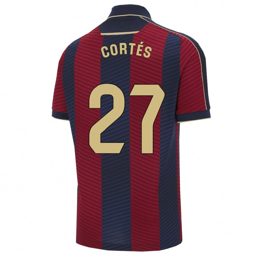 Danxen Herren Paco Cortés #27 Rot Marine Heimtrikot Trikot 2025/26 T-Shirt Österreich