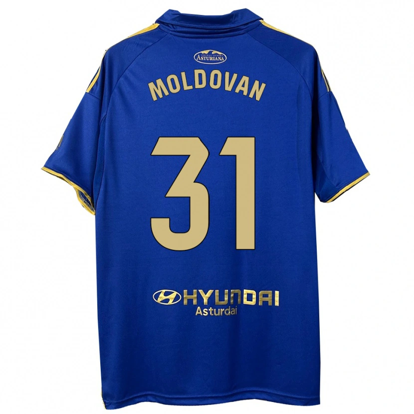 Danxen Herren Horațiu Moldovan #31 Blau Gold Heimtrikot Trikot 2025/26 T-Shirt Österreich