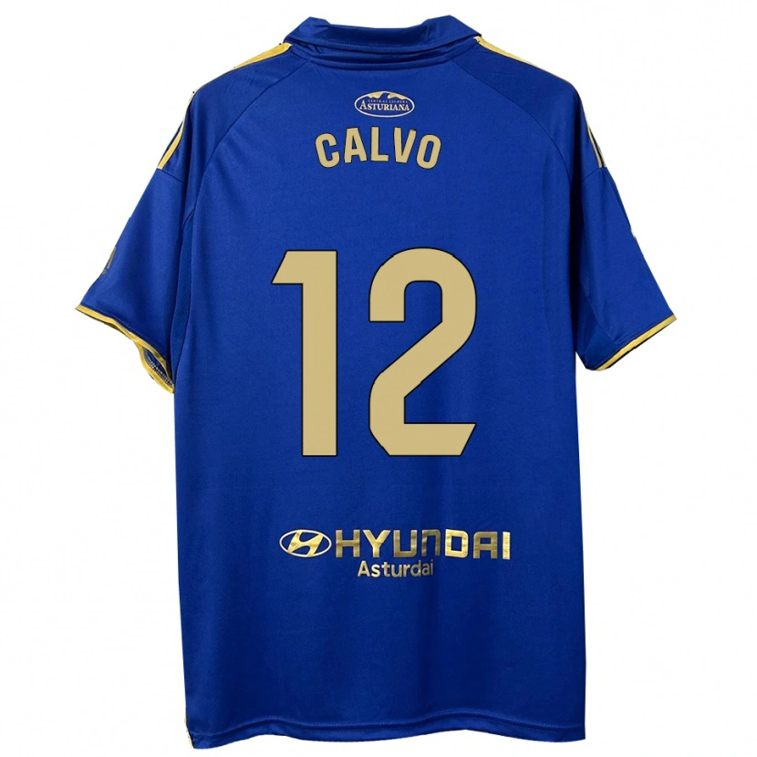 Danxen Herren Dani Calvo #12 Blau Gold Heimtrikot Trikot 2025/26 T-Shirt Österreich