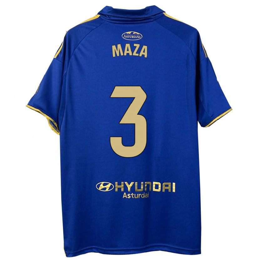 Danxen Herren Óscar Maza #3 Blau Gold Heimtrikot Trikot 2025/26 T-Shirt Österreich