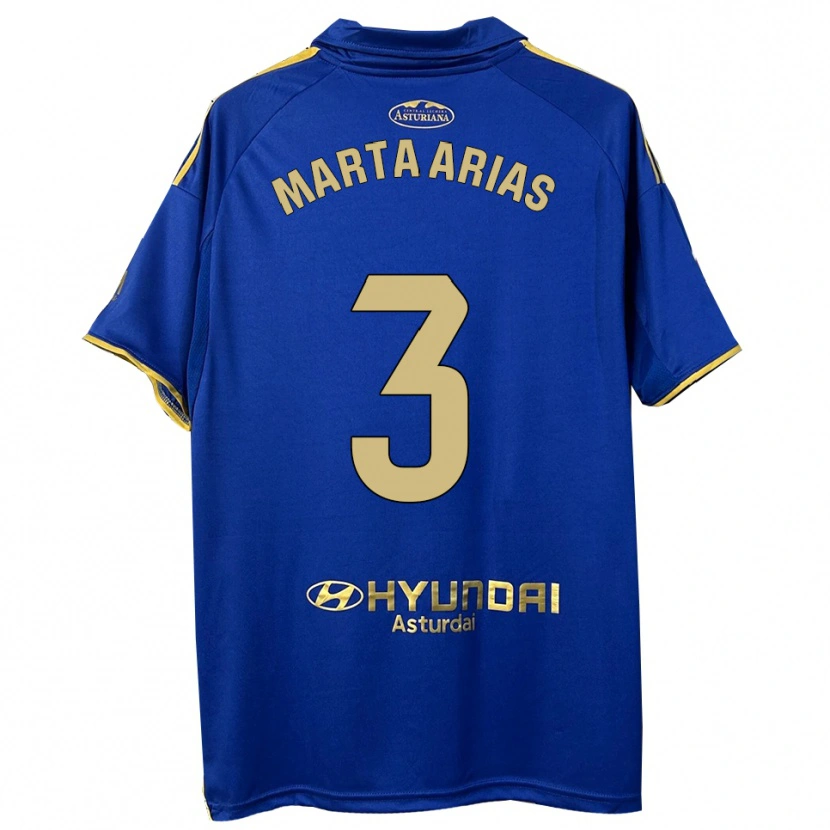 Danxen Herren Marta Arias #3 Blau Gold Heimtrikot Trikot 2025/26 T-Shirt Österreich