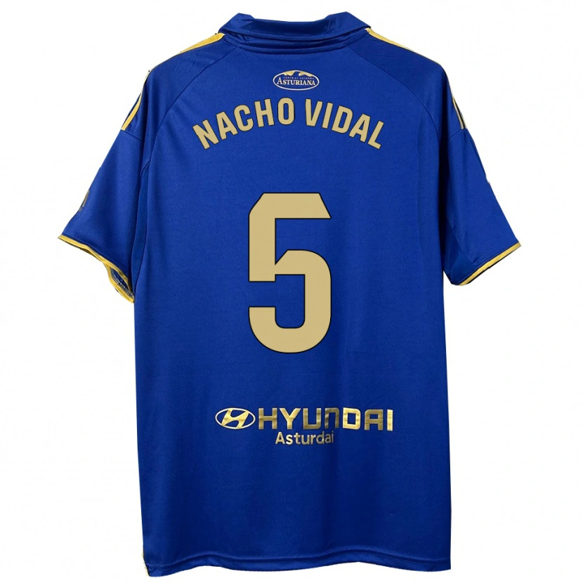 Danxen Herren Nacho Vidal #5 Blau Gold Heimtrikot Trikot 2025/26 T-Shirt Österreich