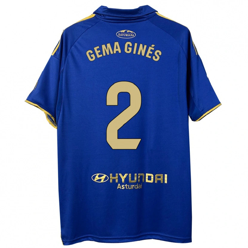 Danxen Herren Gema Ginés #2 Blau Gold Heimtrikot Trikot 2025/26 T-Shirt Österreich