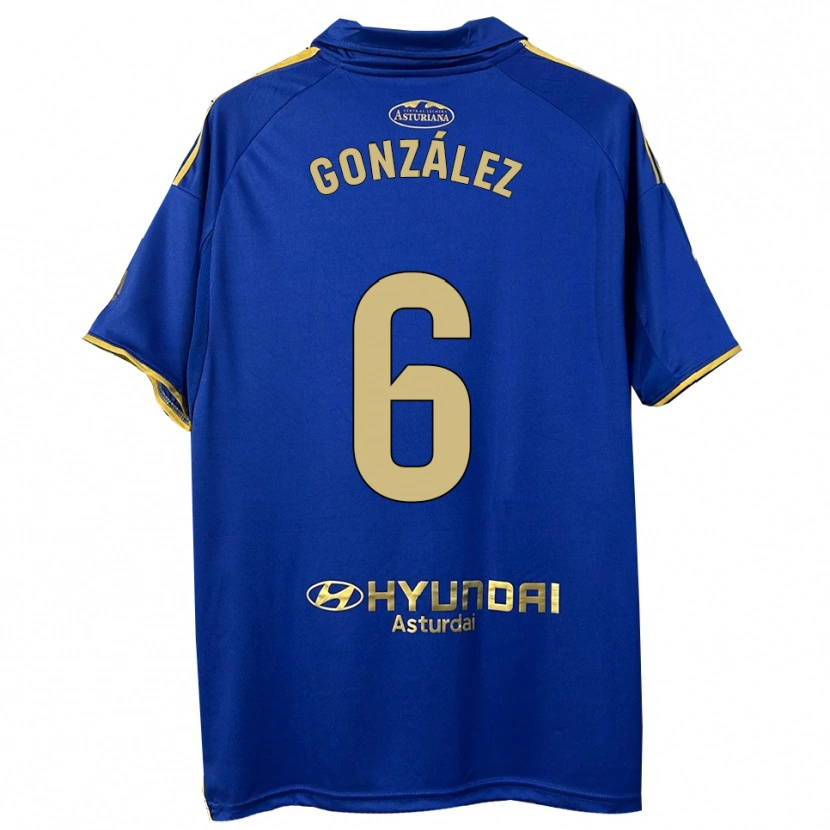 Danxen Herren Yayo González #6 Blau Gold Heimtrikot Trikot 2025/26 T-Shirt Österreich