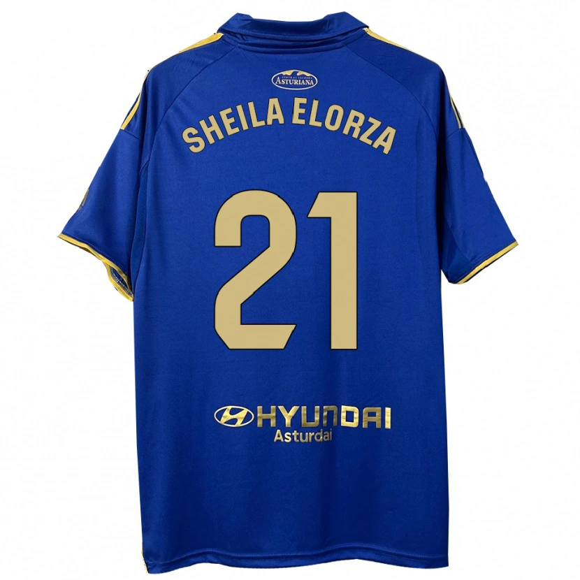 Danxen Herren Sheila Elorza #21 Blau Gold Heimtrikot Trikot 2025/26 T-Shirt Österreich