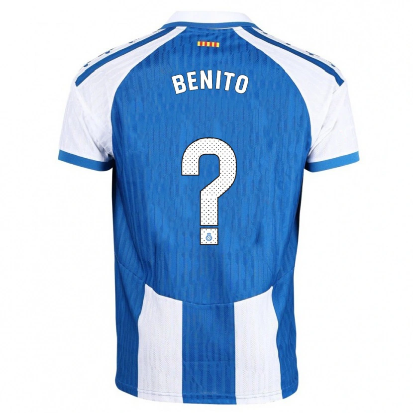Danxen Herren Adrià Benito #0 Blau Weiß Heimtrikot Trikot 2025/26 T-Shirt Österreich