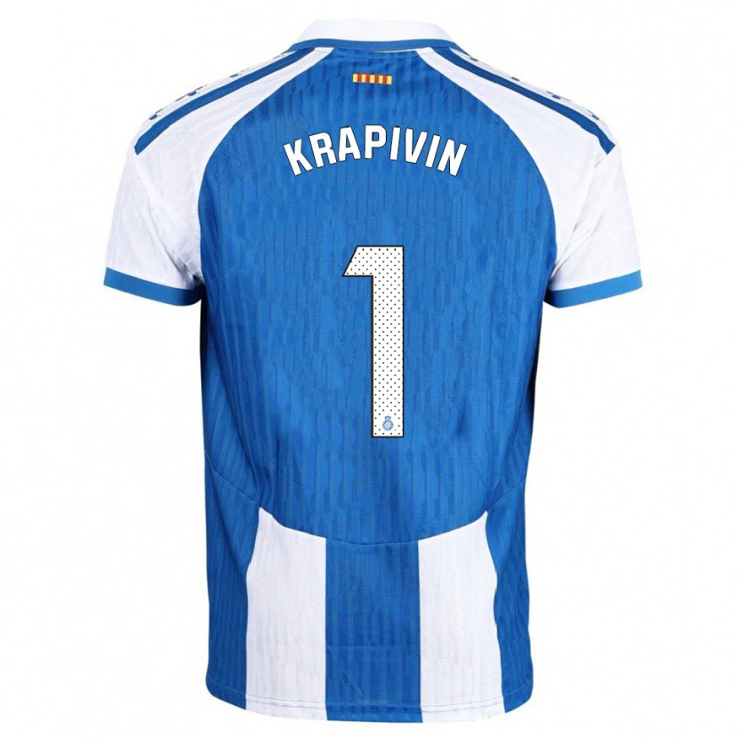 Danxen Herren Yegor Krapivin #1 Blau Weiß Heimtrikot Trikot 2025/26 T-Shirt Österreich