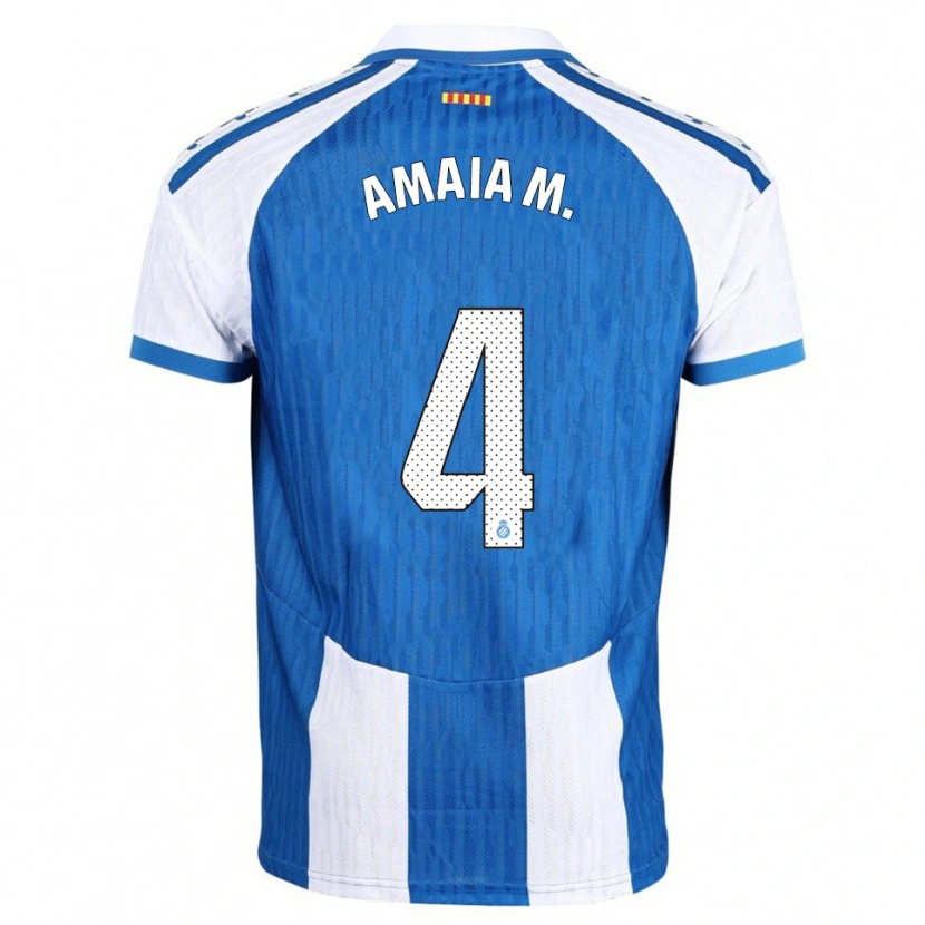 Danxen Herren Amaia Martínez De La Peña #4 Blau Weiß Heimtrikot Trikot 2025/26 T-Shirt Österreich
