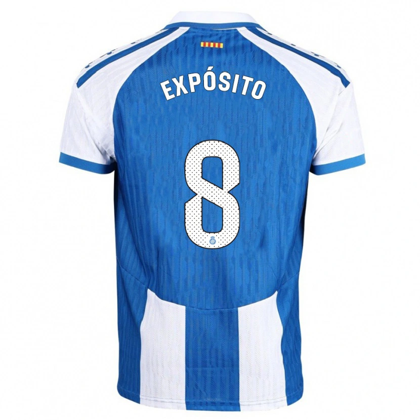 Danxen Herren Edu Expósito #8 Blau Weiß Heimtrikot Trikot 2025/26 T-Shirt Österreich