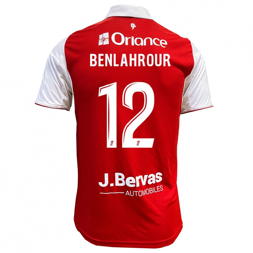 Danxen Herren Ilyes Benlahrour #12 Rot Weiß Heimtrikot Trikot 2025/26 T-Shirt Österreich