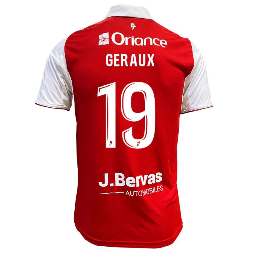 Danxen Herren Noan Geraux #19 Rot Weiß Heimtrikot Trikot 2025/26 T-Shirt Österreich