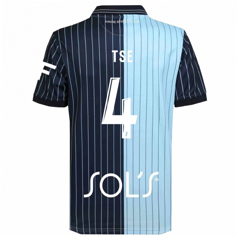 Danxen Herren Élisabeth Tsé #4 Marine Himmelblau Heimtrikot Trikot 2025/26 T-Shirt Österreich