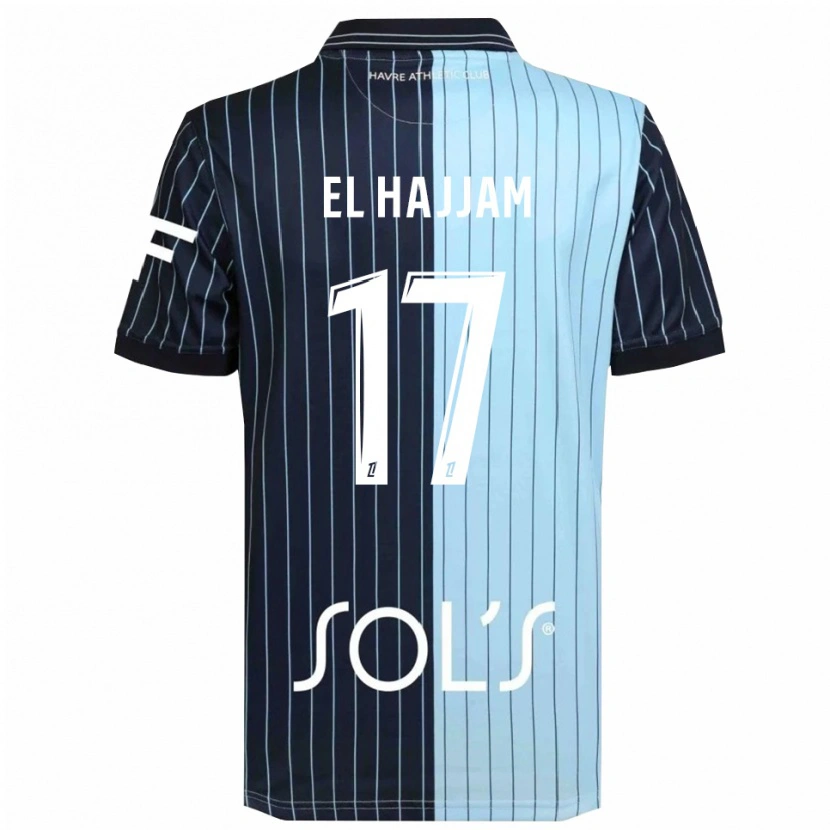 Danxen Herren Oualid El Hajjam #17 Marine Himmelblau Heimtrikot Trikot 2025/26 T-Shirt Österreich