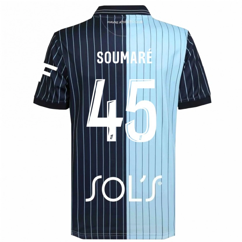 Danxen Herren Issa Soumaré #45 Marine Himmelblau Heimtrikot Trikot 2025/26 T-Shirt Österreich