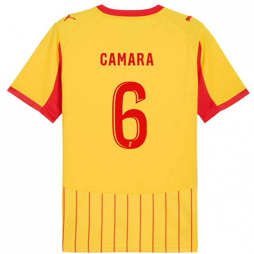 Danxen Herren Mamadou Camara #6 Gelb Rot Heimtrikot Trikot 2025/26 T-Shirt Österreich