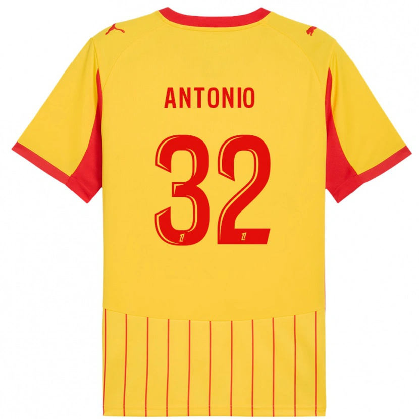 Danxen Herren Kyllian Antonio #32 Gelb Rot Heimtrikot Trikot 2025/26 T-Shirt Österreich