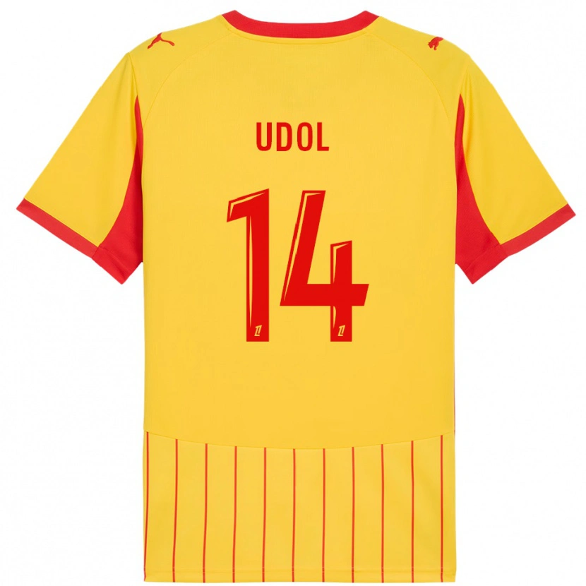 Danxen Herren Matthieu Udol #14 Gelb Rot Heimtrikot Trikot 2025/26 T-Shirt Österreich